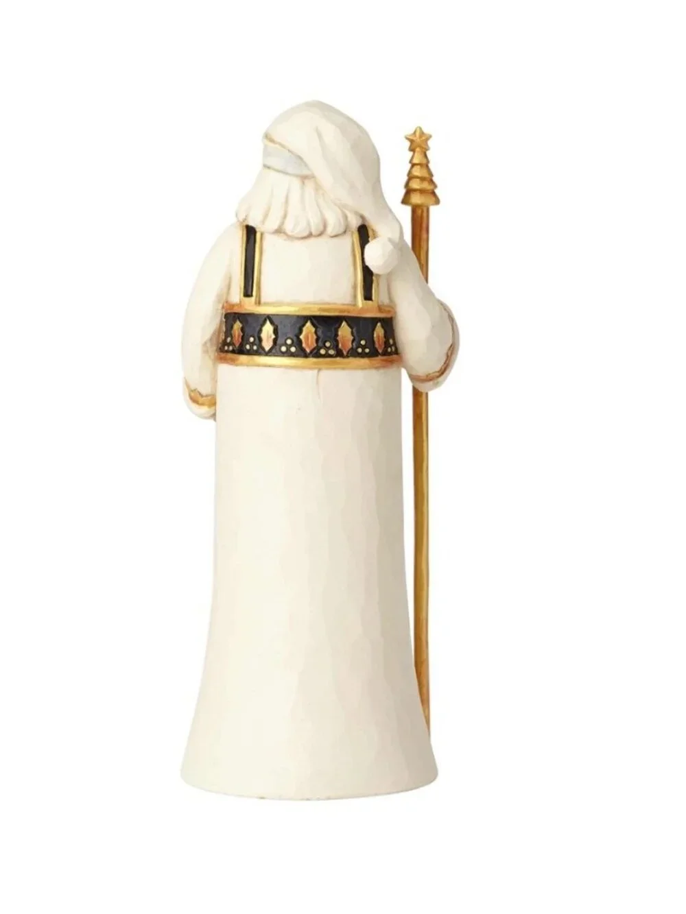 Jim Shore Rare Heartwood Creek Santa Figurine Black Gold Season So Splendid NEW